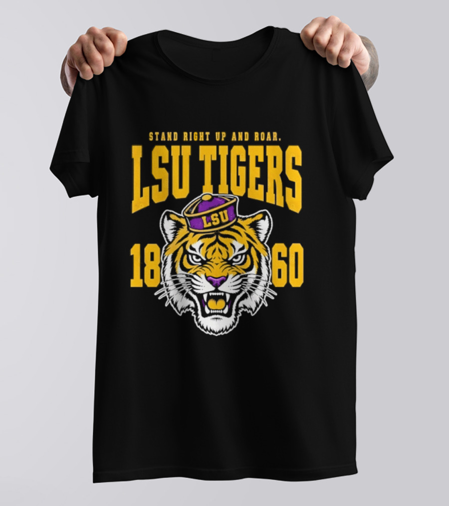 LSU Tigers Stand Right Up And Roar 1860 T-Shirt