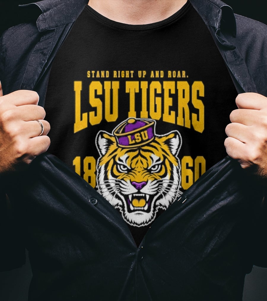 LSU Tigers Stand Right Up And Roar 1860 T-Shirt