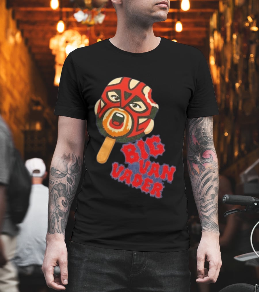 Big Van Vader Popsicle Wrestling WWE WCW Classic Style Retro Trend T-Shirt