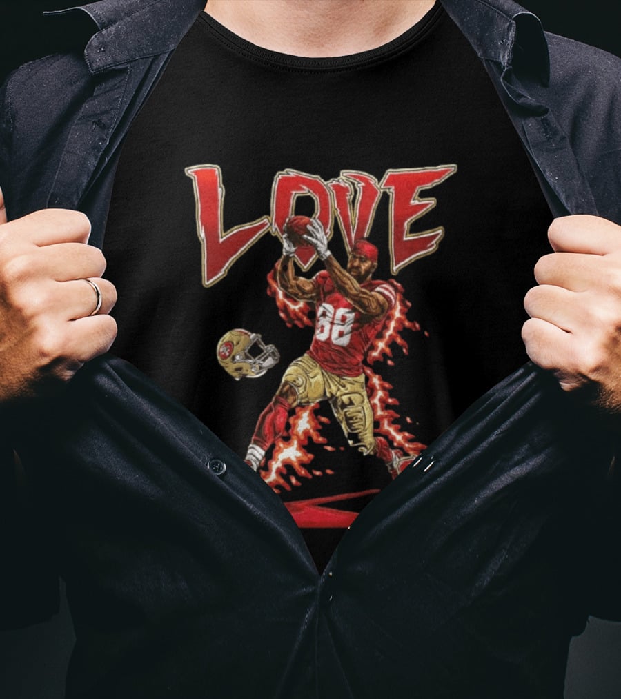 Marquise Goodwin San Francisco 49ers Number 88 Catching Football Love T-Shirt