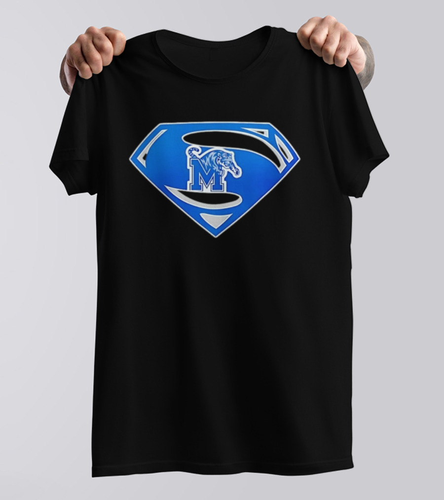 Superman Memphis Tigers NCAA College Basketball T-Shirt