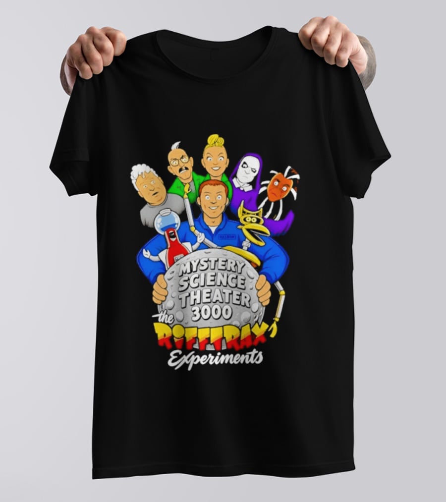 Mystery Science Theater 3000 RiffTrax Experiments With Iconic Robots And Characters T-Shirt