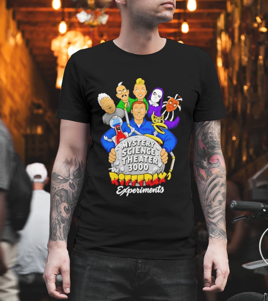 Mystery Science Theater 3000 RiffTrax Experiments With Iconic Robots And Characters T-Shirt
