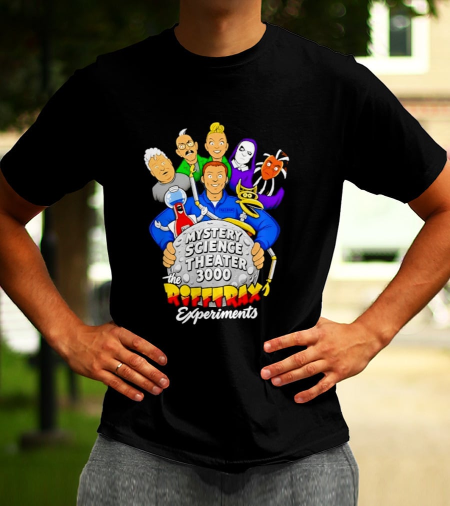 Mystery Science Theater 3000 RiffTrax Experiments With Iconic Robots And Characters T-Shirt