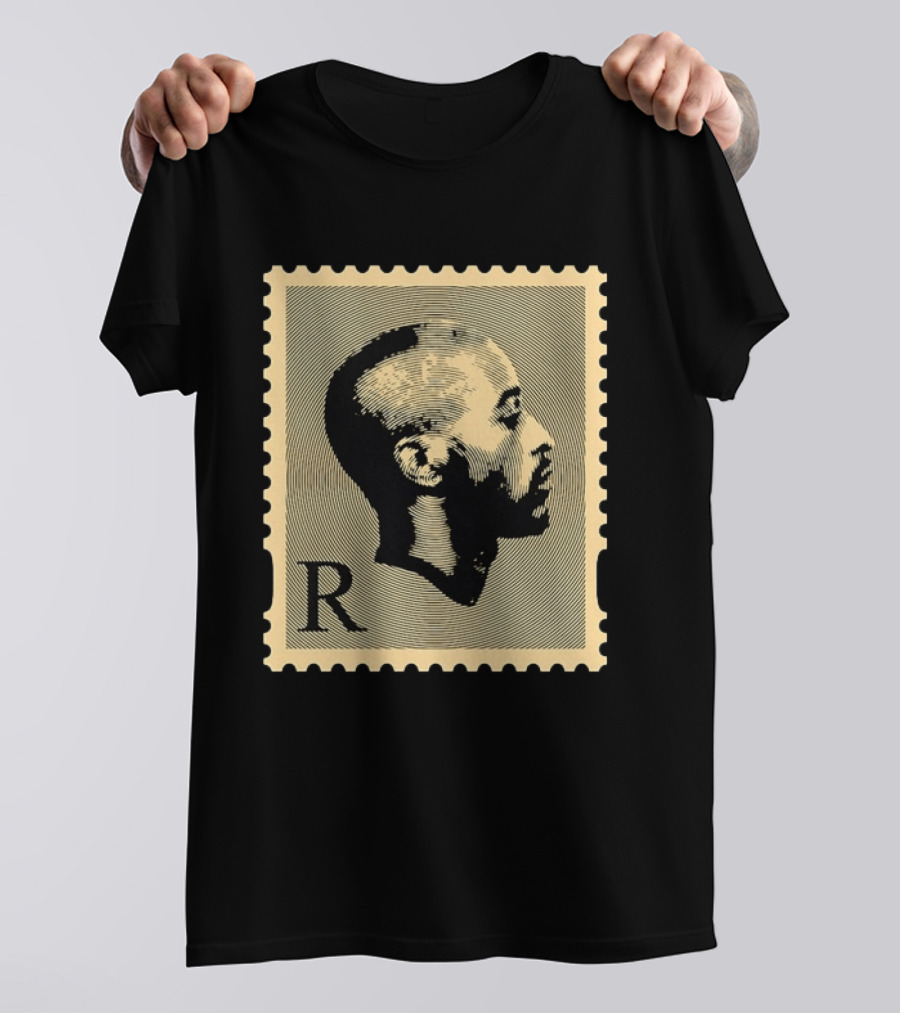Tupac Shakur Black Postage Stamp Profile 2Pac T-Shirt
