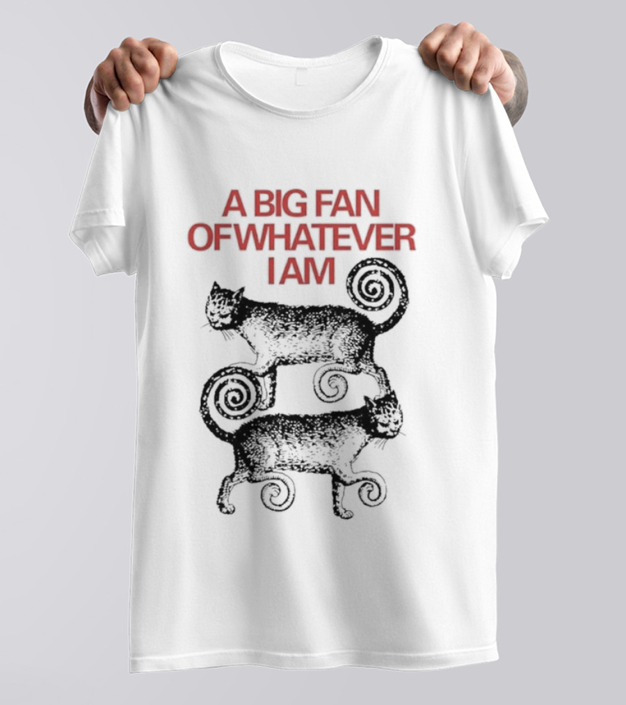 A Big Fan Of Whatever I Am Spiral Cats T-Shirt