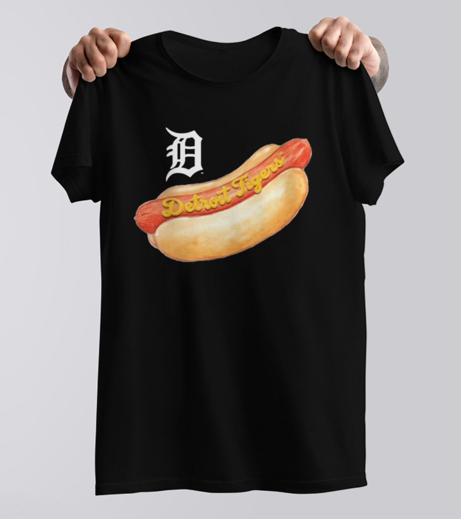 Detroit Tigers Youth Tiny Turnip Hot Dog T-Shirt
