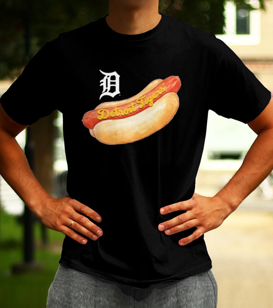 Detroit Tigers Youth Tiny Turnip Hot Dog T-Shirt