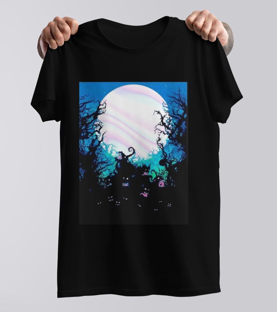 Gallows Orchestra Of Wolves Collection Full Moon Enchanted Forest Creatures T-Shirt