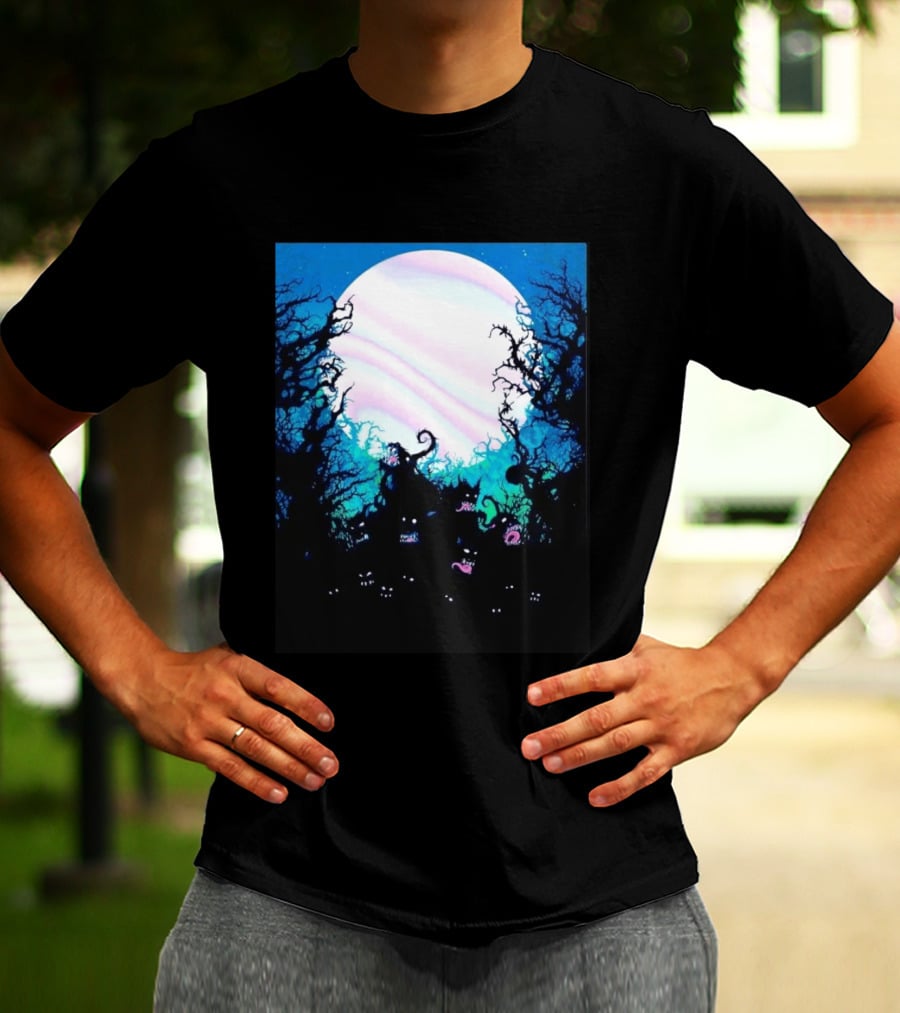 Gallows Orchestra Of Wolves Collection Full Moon Enchanted Forest Creatures T-Shirt