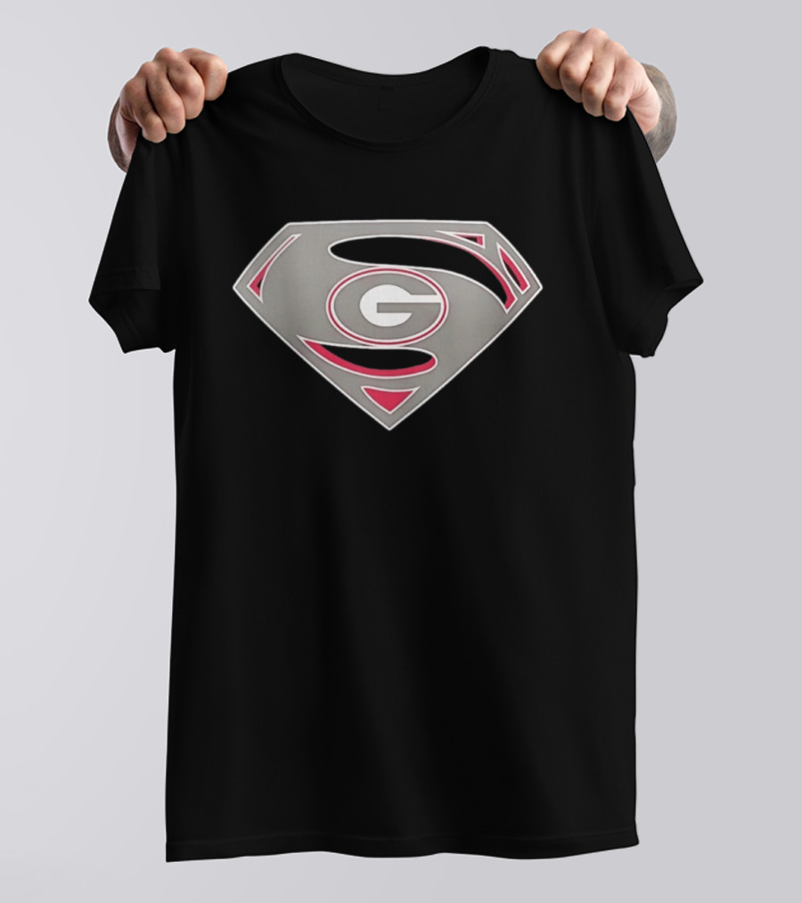 Georgia Bulldogs Superman UGA College Football G T-Shirt