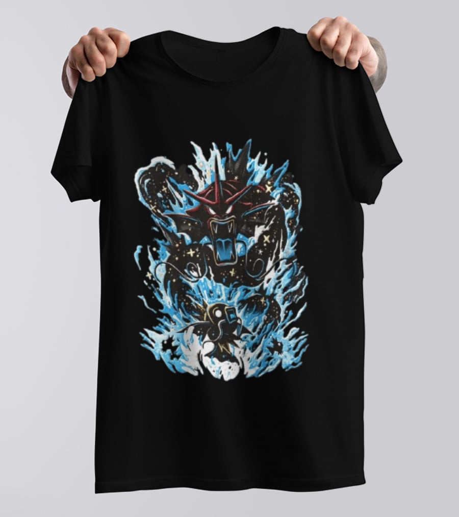 Gyarados And Magikarp Pokemon Evolution Deep Sea Water Power Splash Fan Favorite T-Shirt