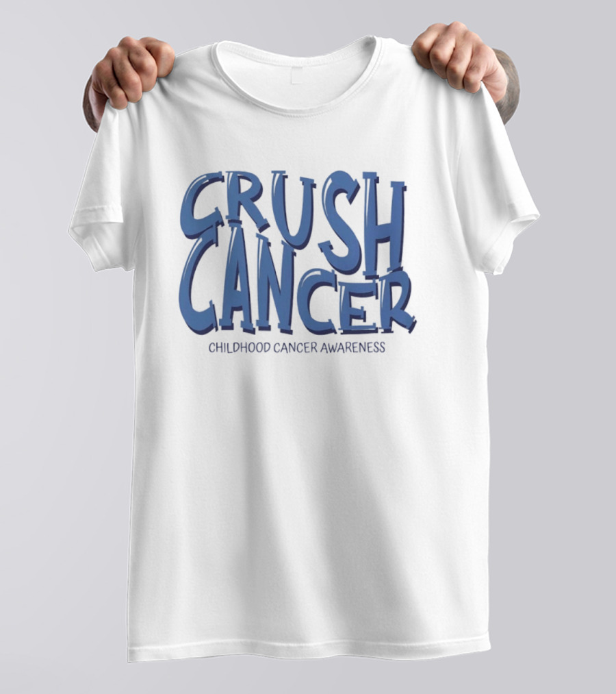 Crush Cancer Childhood Cancer Awareness T-Shirt