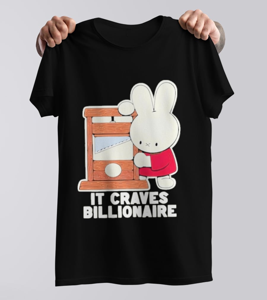 Villionaire Rabbit It Craves Billionaire Guillotine Red T-Shirt