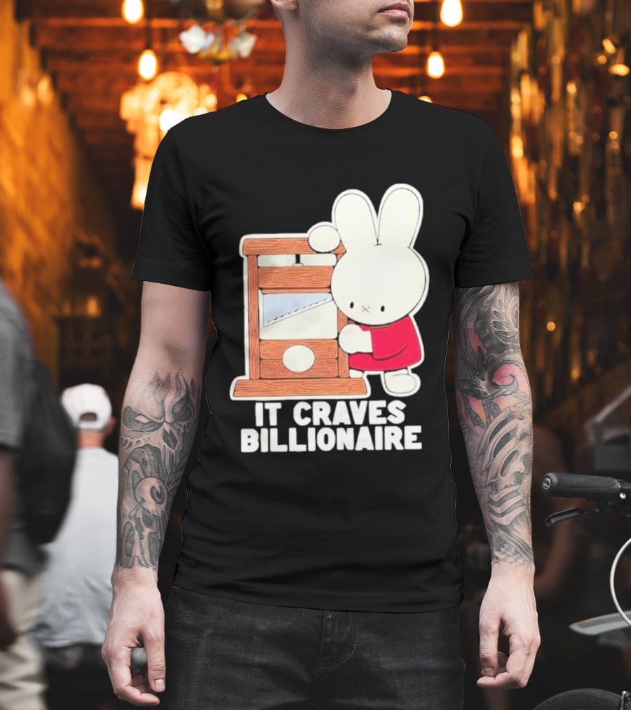Villionaire Rabbit It Craves Billionaire Guillotine Red T-Shirt