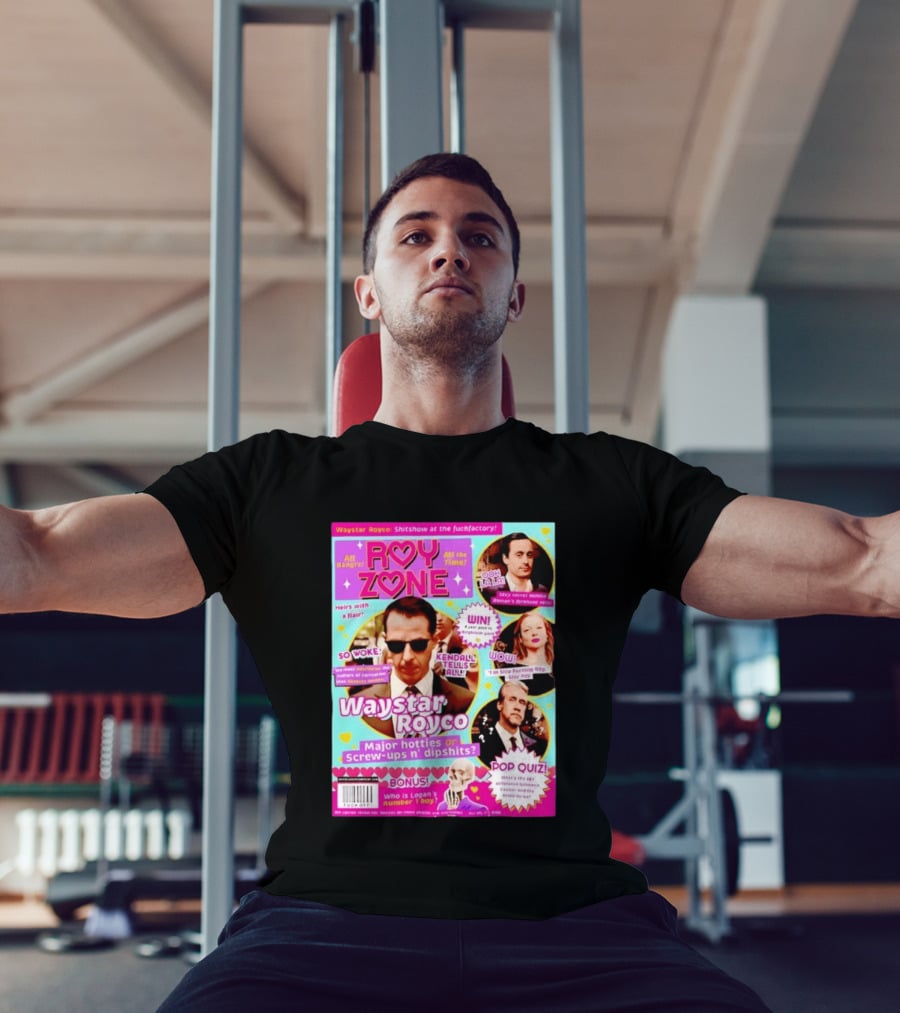 Roy Zone Waystar Royco Magazine Cover Kendall Tells All Roman Shiv Connor Roy T-Shirt