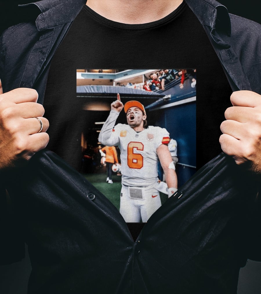 Baker Mayfield Tampa Bay Buccaneers NFL Quarterback Action Number 6 T-Shirt