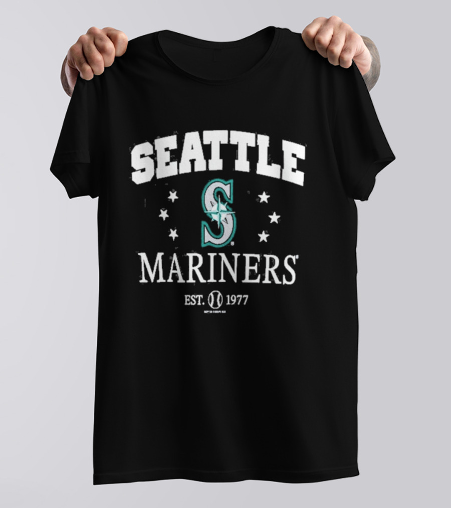 Seattle Mariners Soft As A Grape Youth Pigment Dye Seattle Mariners Est. 1977 T-Shirt