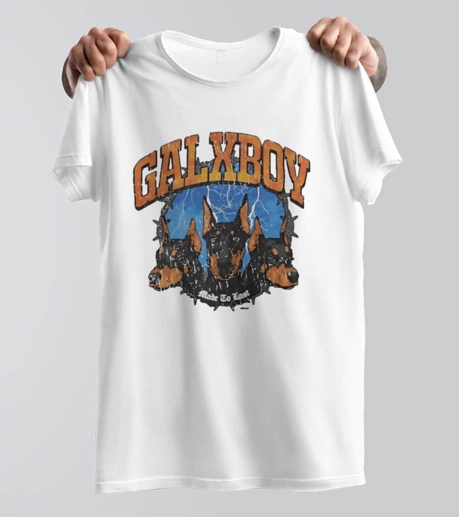 GalxBoy Made To Last Doberman Trio Bold Presence T-Shirt