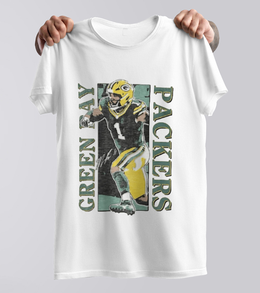 Jordan Love Green Bay Packers Football Jersey T-Shirt