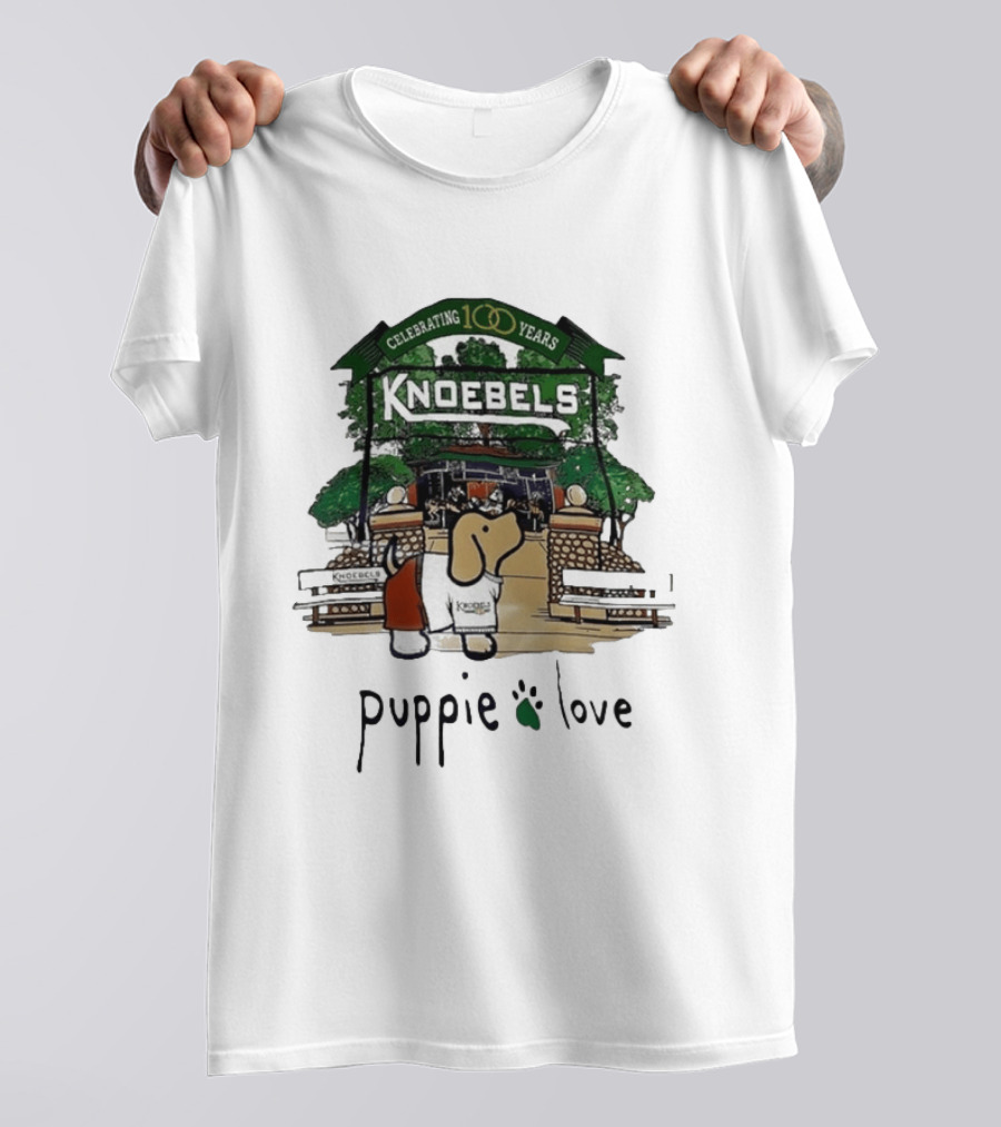 Celebrating 100 Years Knoebels Puppie Love T-Shirt