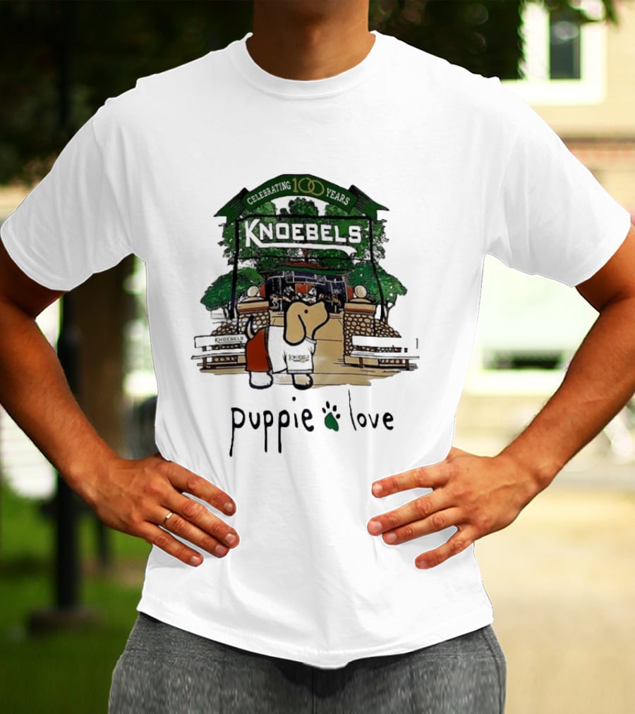 Celebrating 100 Years Knoebels Puppie Love T-Shirt