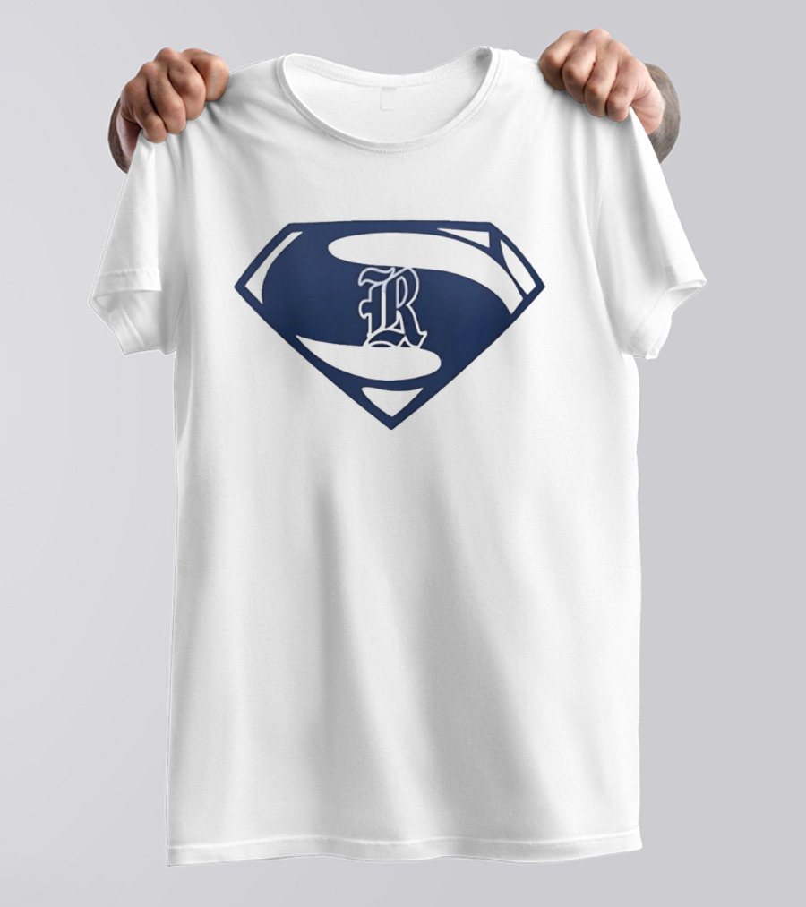 R Shield Emblem Superhero Inspired Crest T-Shirt