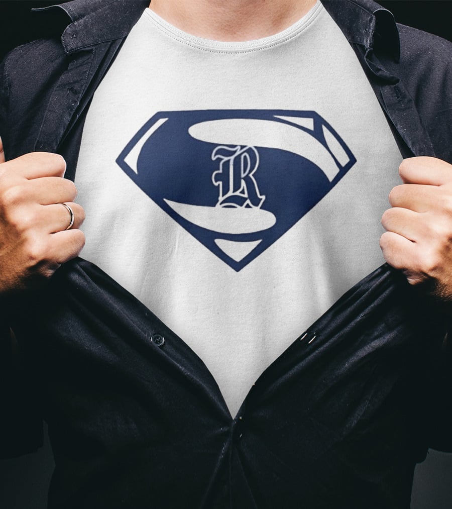 R Shield Emblem Superhero Inspired Crest T-Shirt