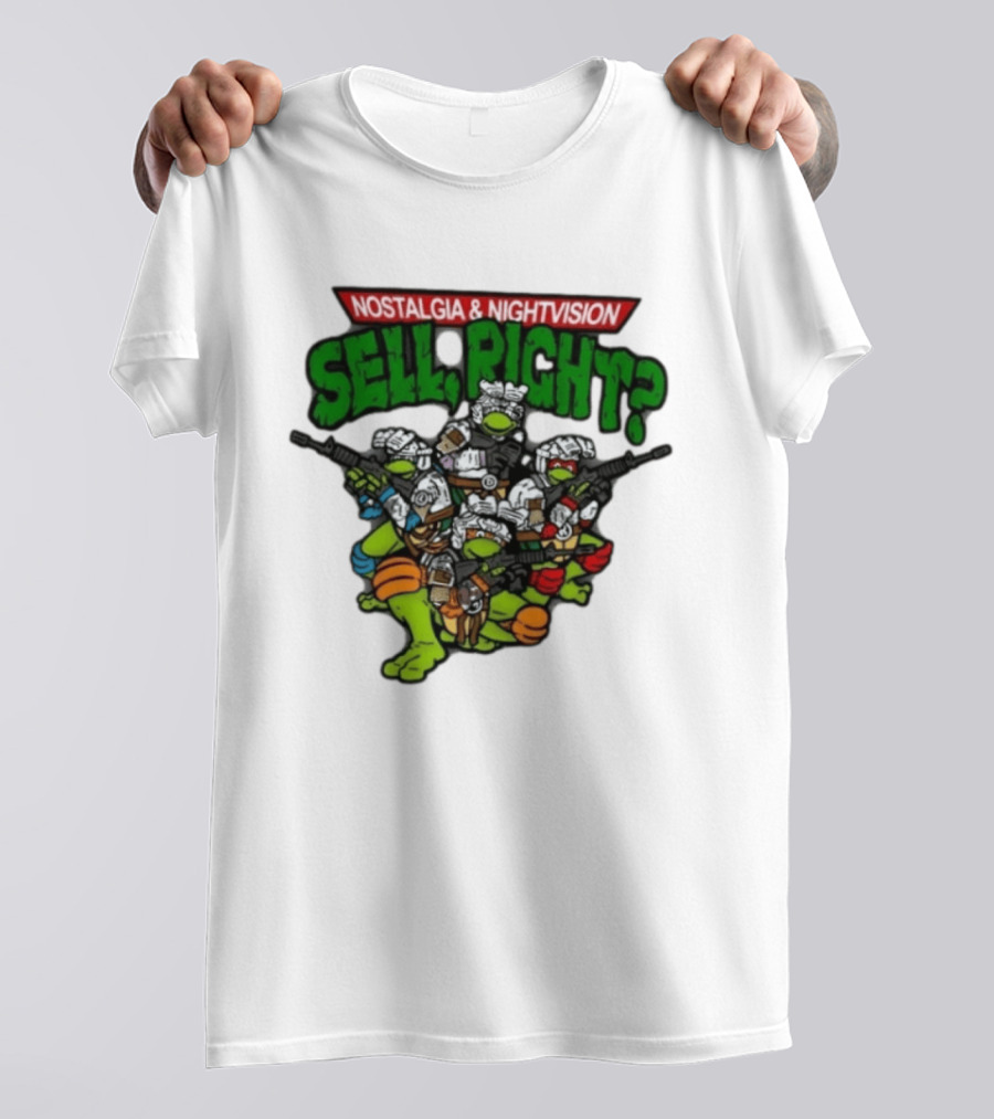 Nostalgia Nightvision TMNT Sell Right T-Shirt