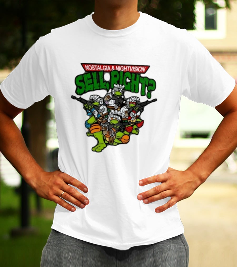 Nostalgia Nightvision TMNT Sell Right T-Shirt