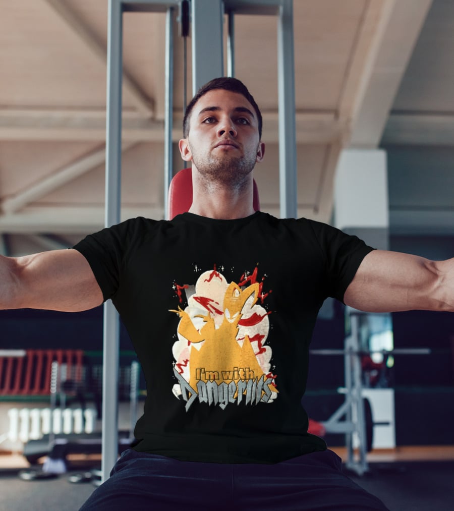 Adam Exorcist Hazbin Hotel I'm With Dangerous T-Shirt