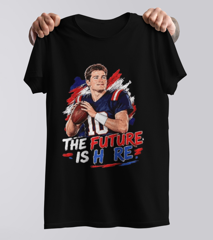 Mac Jones New England Patriots The Future Is Here Football T-Shirt