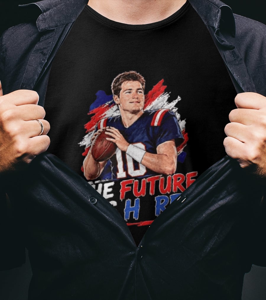 Mac Jones New England Patriots The Future Is Here Football T-Shirt