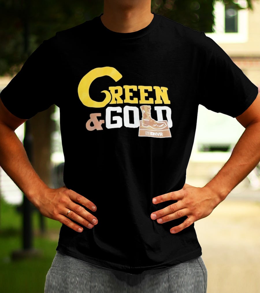 Green Gold Denver Boot Distressed DNVR T-Shirt