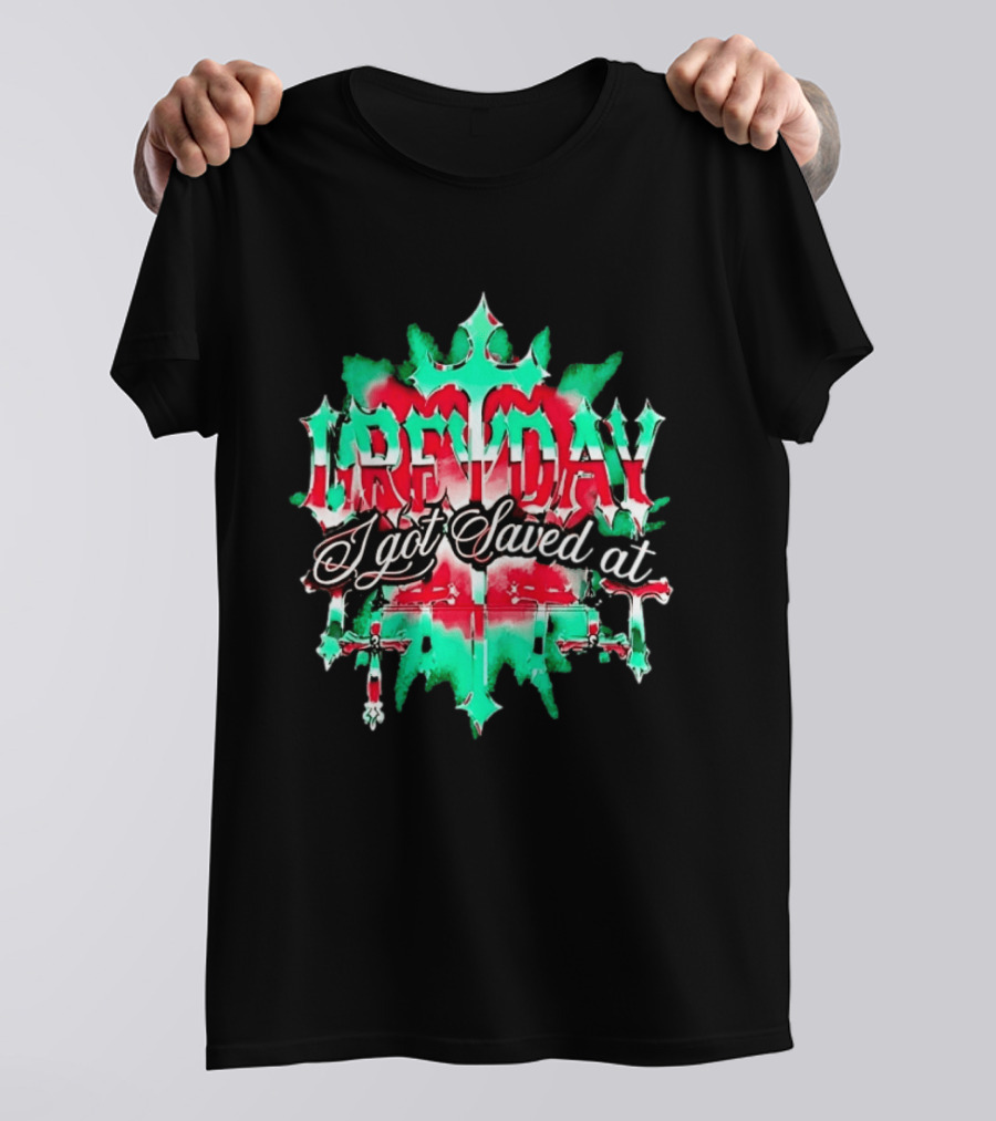 Greyday I Got Saved G59 Suicideboys Tour Cross T-Shirt