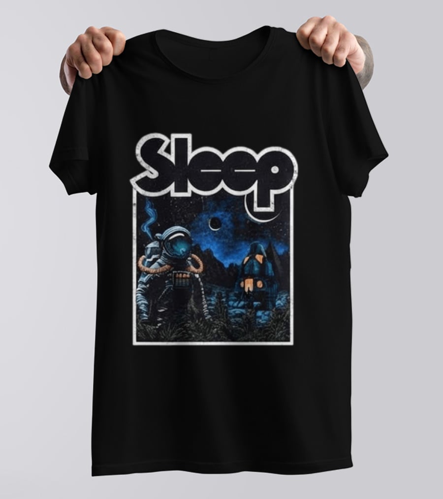 Sleep Hemispheres 2026 North America Tour Astronaut Night Scene T-Shirt