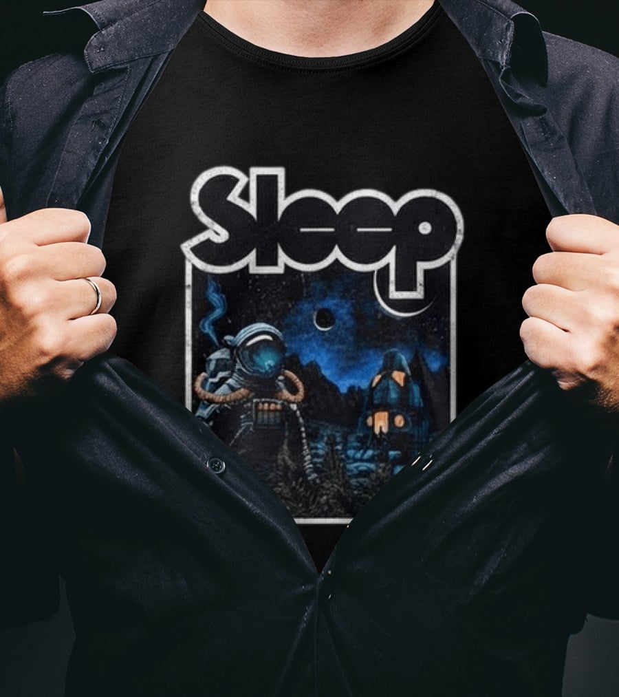 Sleep Hemispheres 2026 North America Tour Astronaut Night Scene T-Shirt
