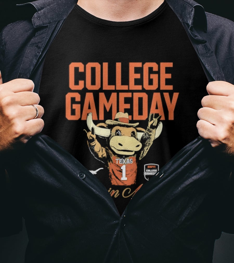 College Gameday Live In Austin Texas Longhorns Number 1 T-Shirt