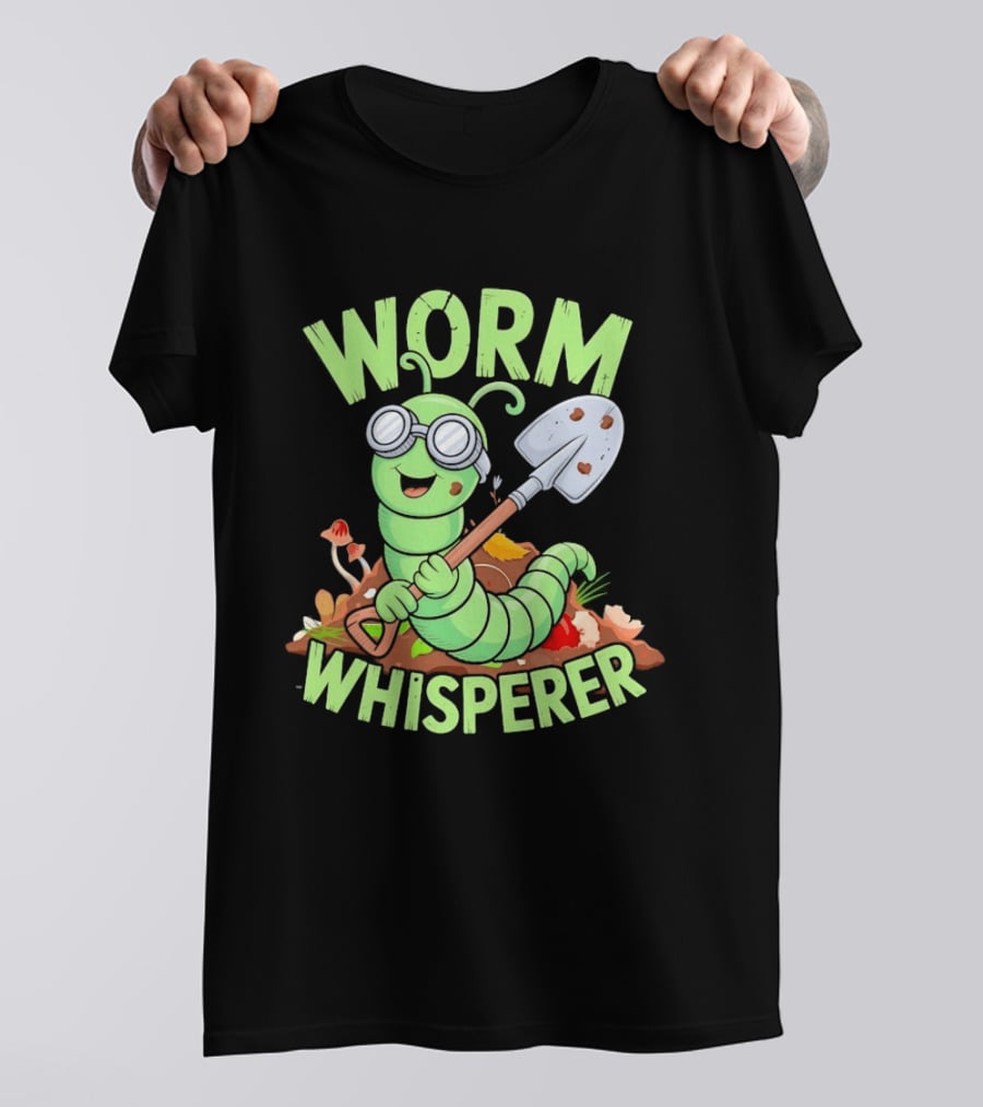 Worm Whisperer Compost Gardening Enthusiast Worm T-Shirt