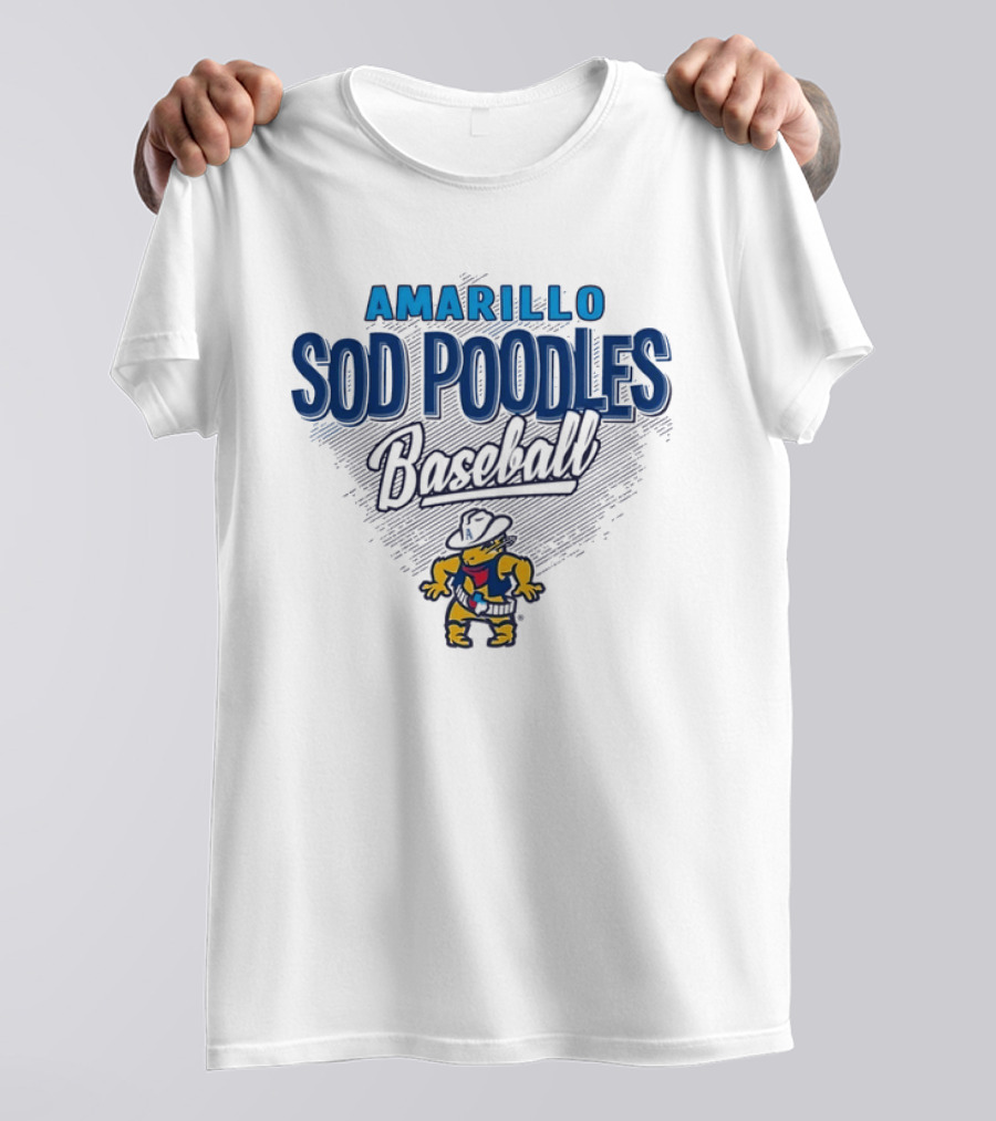 Amarillo Sod Poodles Baseball Team Logo MiLB T-Shirt