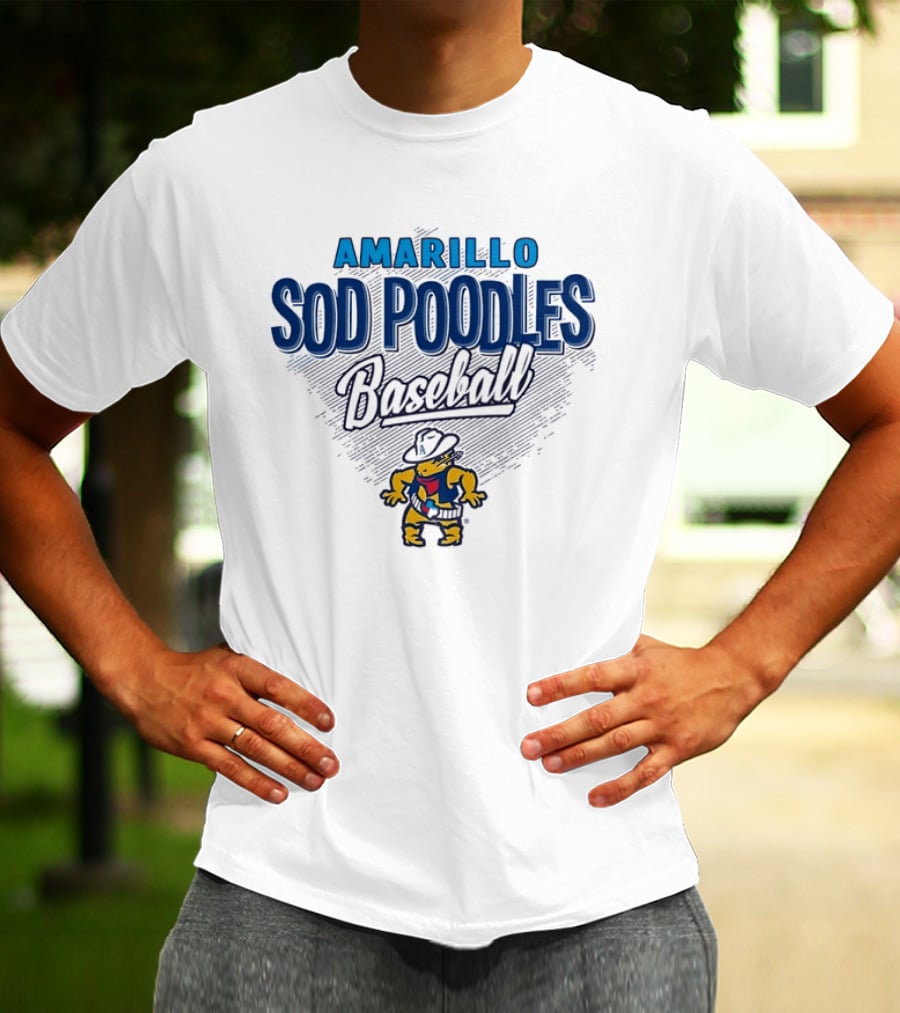 Amarillo Sod Poodles Baseball Team Logo MiLB T-Shirt