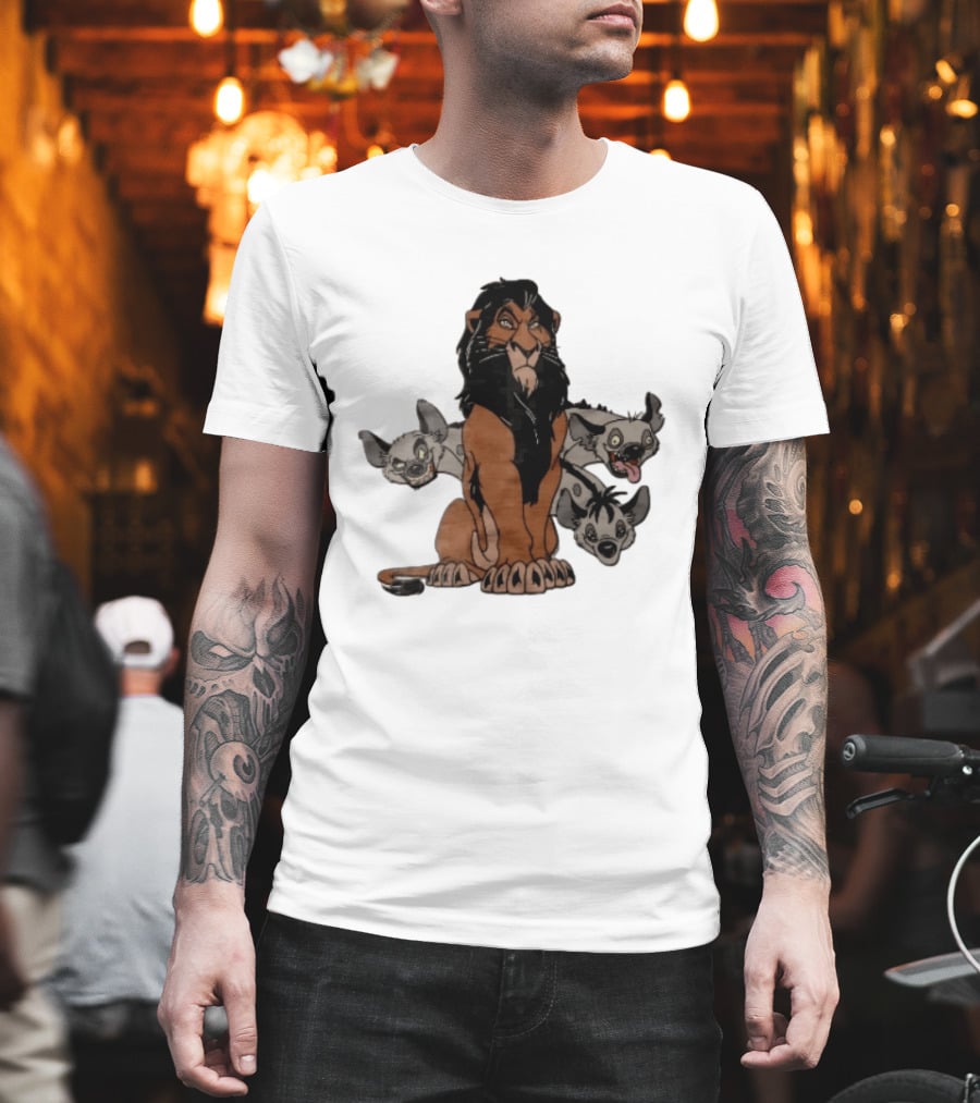 Disney The Lion King Scar And Hyenas Cartoon Characters T-Shirt