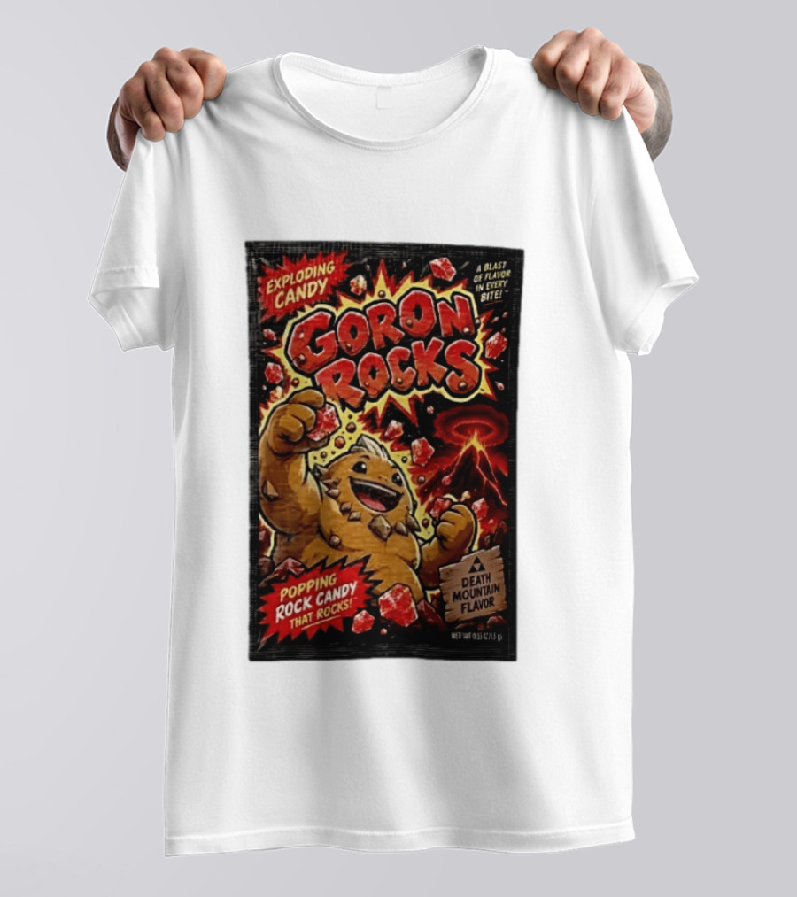 Exploding Candy Goron Rocks Death Mountain Flavor Popping Rock Candy That Rocks T-Shirt