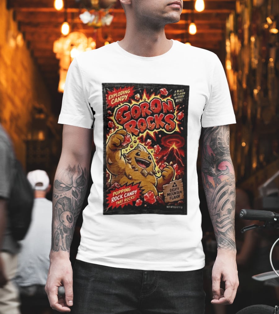 Exploding Candy Goron Rocks Death Mountain Flavor Popping Rock Candy That Rocks T-Shirt
