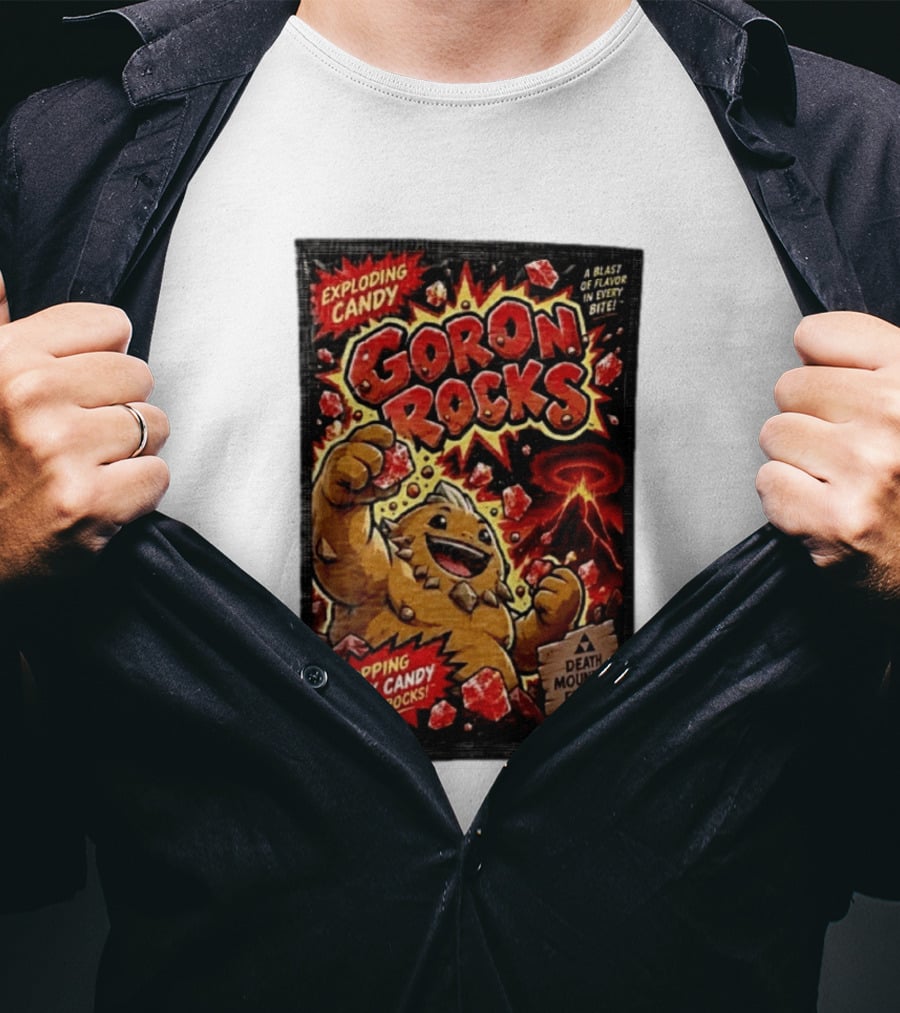 Exploding Candy Goron Rocks Death Mountain Flavor Popping Rock Candy That Rocks T-Shirt