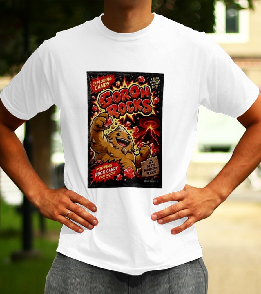 Exploding Candy Goron Rocks Death Mountain Flavor Popping Rock Candy That Rocks T-Shirt