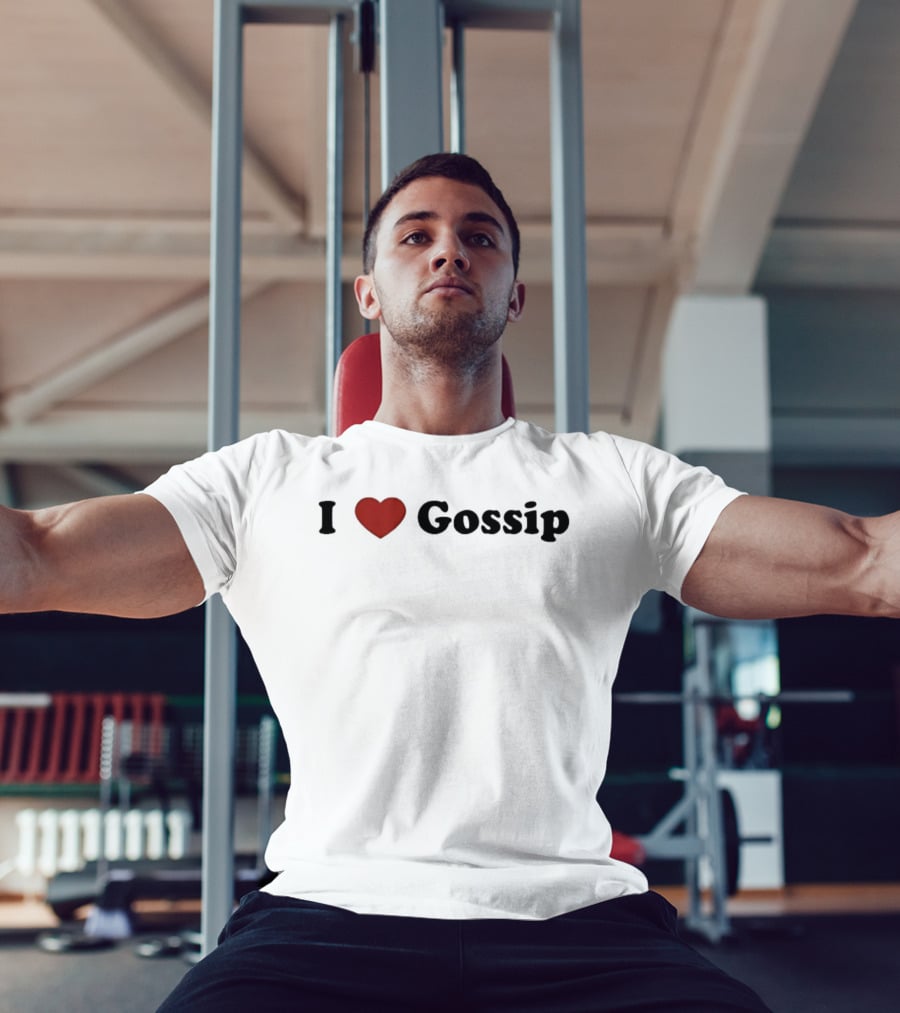 I Love Gossip Heart Pop Culture Trendy T-Shirt