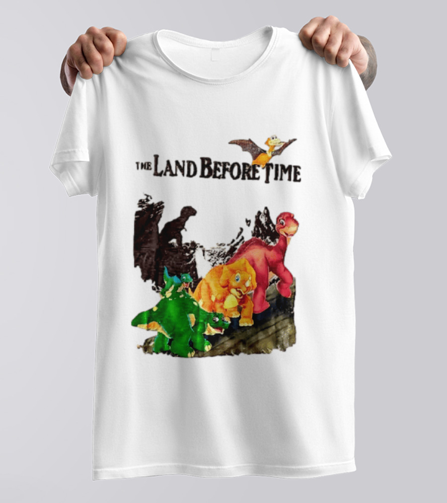 The Land Before Time Littlefoot Petrie Cera Spike Dinosaur Movie Youth T-Shirt