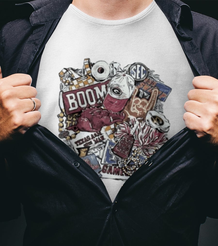 Mississippi State SEC Gameday It Just Means More Boom Tennessee Texas A&M Gators LSU Auburn T-Shirt