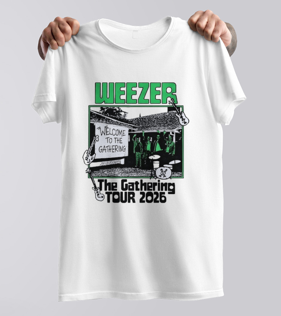 Weezer Welcome To The Gathering Tour 2026 T-Shirt
